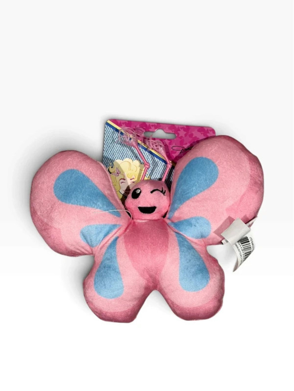 Doggy Parton Pink Butterfly Plush Dog Toy O/S New With Tags